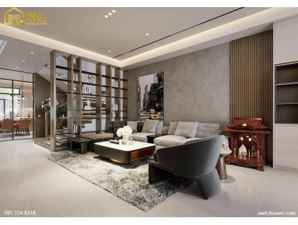 Công trình nhà phố hiện đại 60m2 của chị Mùi
